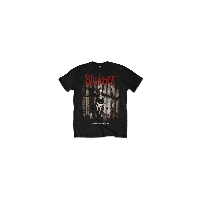 SLIPKNOT T-SHIRT  XL BLACK UNISEX  .5: THE GRAY CHAPTER ALBUM