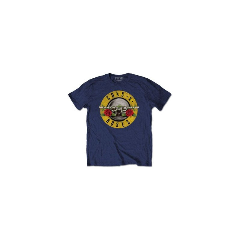 GUNS N ROSES T-SHIRT  11-12 YEARS KIDS BLUE  CLASSIC LOGO