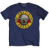 GUNS N ROSES T-SHIRT  11-12 YEARS KIDS BLUE  CLASSIC LOGO