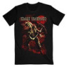 IRON MAIDEN T-SHIRT  S BLACK UNISEX  BENJAMIN BREEG RED GRAPHIC