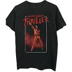 MICHAEL JACKSON UNISEX TEE: THRILLER WHITE RED SUIT (SMALL)