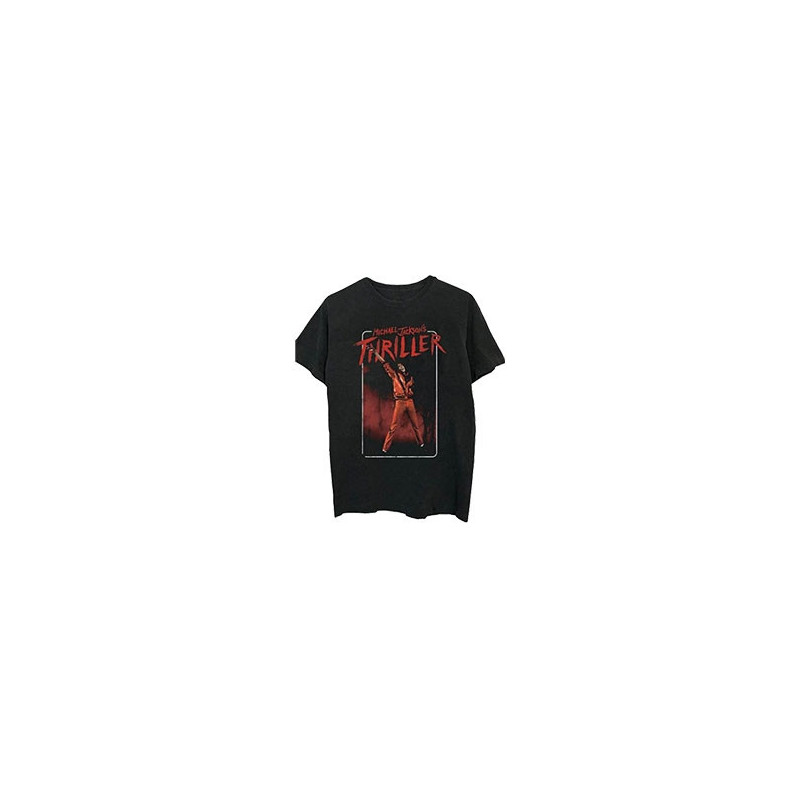 MICHAEL JACKSON UNISEX TEE: THRILLER WHITE RED SUIT (MEDIUM)