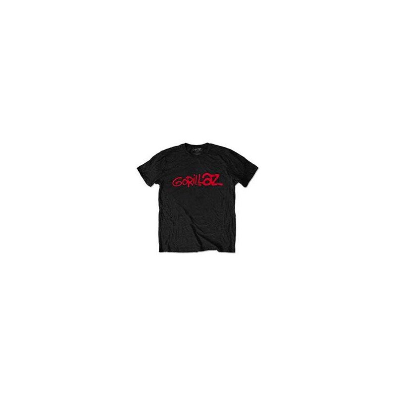 GORILLAZ T-SHIRT  X-LARGE UNISEX BLACK  LOGO