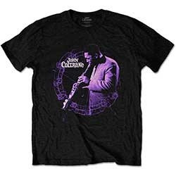 COLTRANE JOHN T-SHIRT  X-LARGE UNISEX BLACK  CIRCLE LIVE