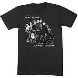 MADNESS T-SHIRT  SMALL UNISEX BLACK  ONE STEP BEYOND