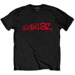 GORILLAZ T-SHIRT  SMALL UNISEX BLACK  LOGO