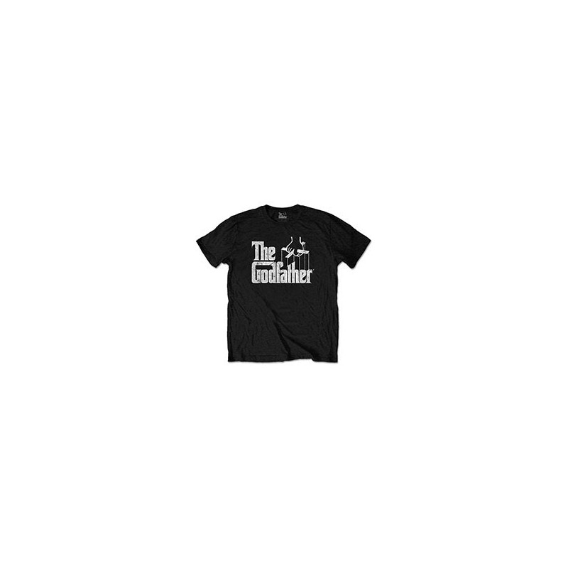 GODFATHER THE T-SHIRT  SMALL UNISEX BLACK  LOGO WHITE