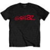 GORILLAZ T-SHIRT  MEDIUM UNISEX BLACK  LOGO