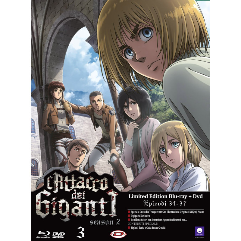 ATTACCO DEI GIGANTI (L') - STAGIONE 02 03 (EPS 09-12) (LDT ED) (BLU-RAY+DVD)