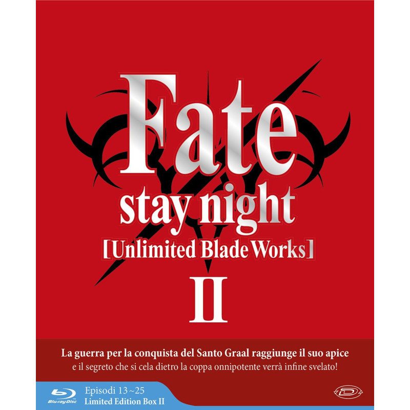 FATE/STAY NIGHT - UNLIMITED BLADE WORKS - STAGIONE 02 (EPS 13-25) (3 BLU-RAY) (LIMITED EDI