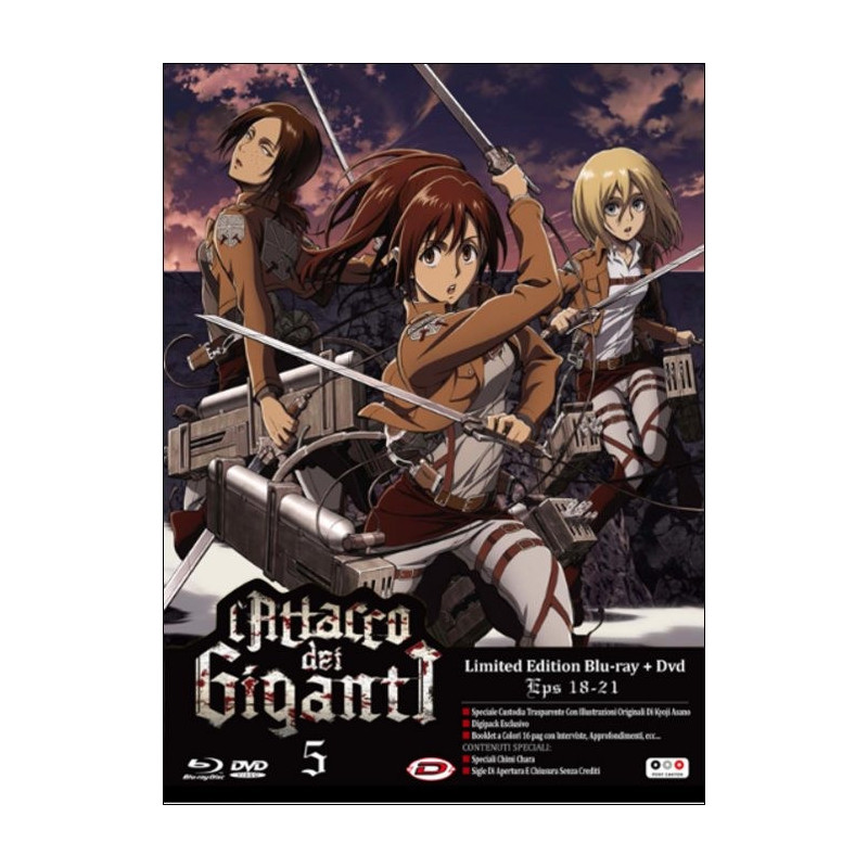 ATTACCO DEI GIGANTI (L') 05 (EPS 18-21) (LIMITED EDITION) (BLU-RAY+DVD)