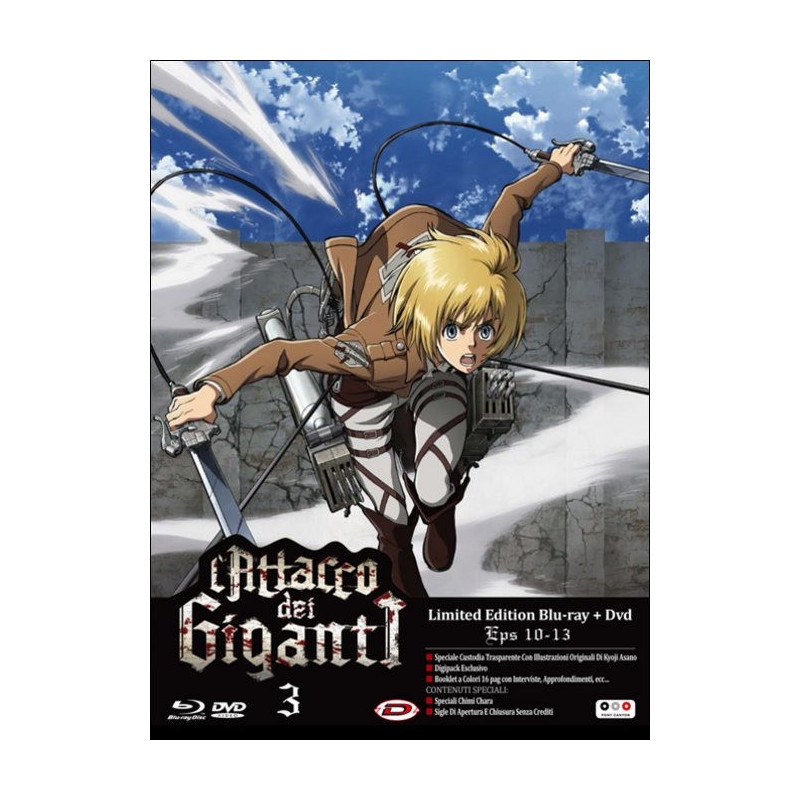 ATTACCO DEI GIGANTI (L') 03 (EPS 10-13) (LIMITED EDITION) (BLU-RAY+DVD)