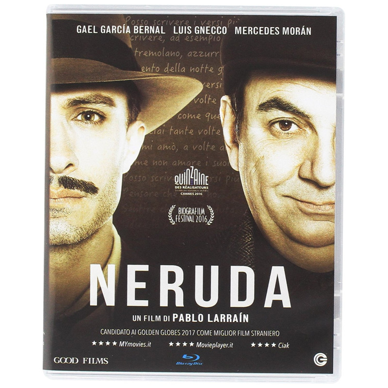 NERUDA - BLU-RAY (2016) REGIA PABLO LARRAÝN