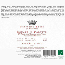 FRANCESCO LECCE: SONATE E PARTITE, 67 WO