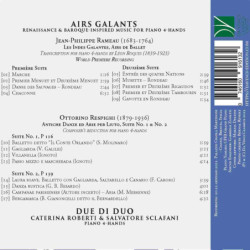 RAMEAU, RESPIGHI: AIRS GALANTS, RENAISSA