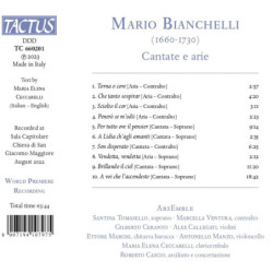 BIANCHELLI MARIO: CANTATE E ARIE