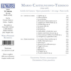 CASTELNUOVO-TEDESCO: LIRICHE DA CAMERA -