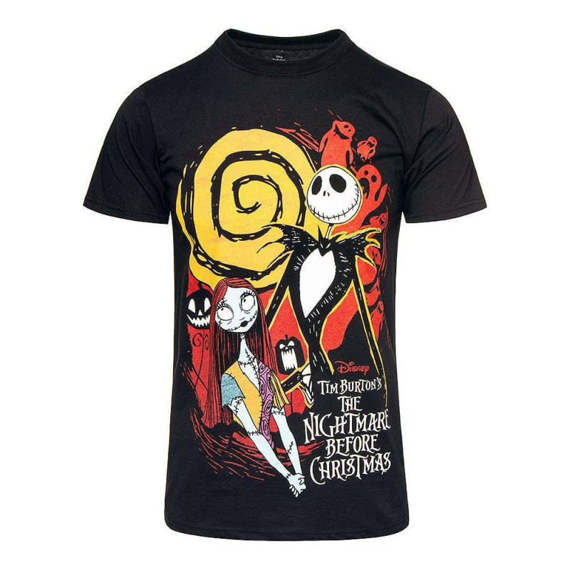 DISNEY T-SHIRT  XXL UNISEX BLACK  THE NIGHTMARE BEFORE CHRISTMAS GHOSTS