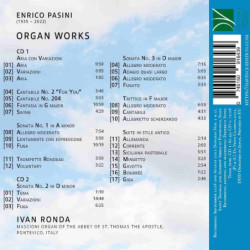 ENRICO PASINI: ORGAN WORKS (THREE SONATA