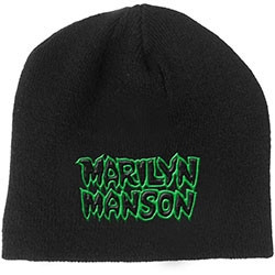 MARILYN MANSON BEANIE HAT:LOGO