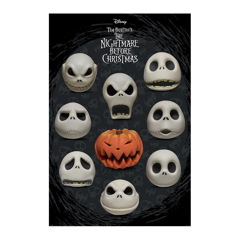 DISNEY: PYRAMID - THE NIGHTMARE BEFORE CHRISTMAS - MANY FACES OF JACK (POSTER MAXI 61X91,5
