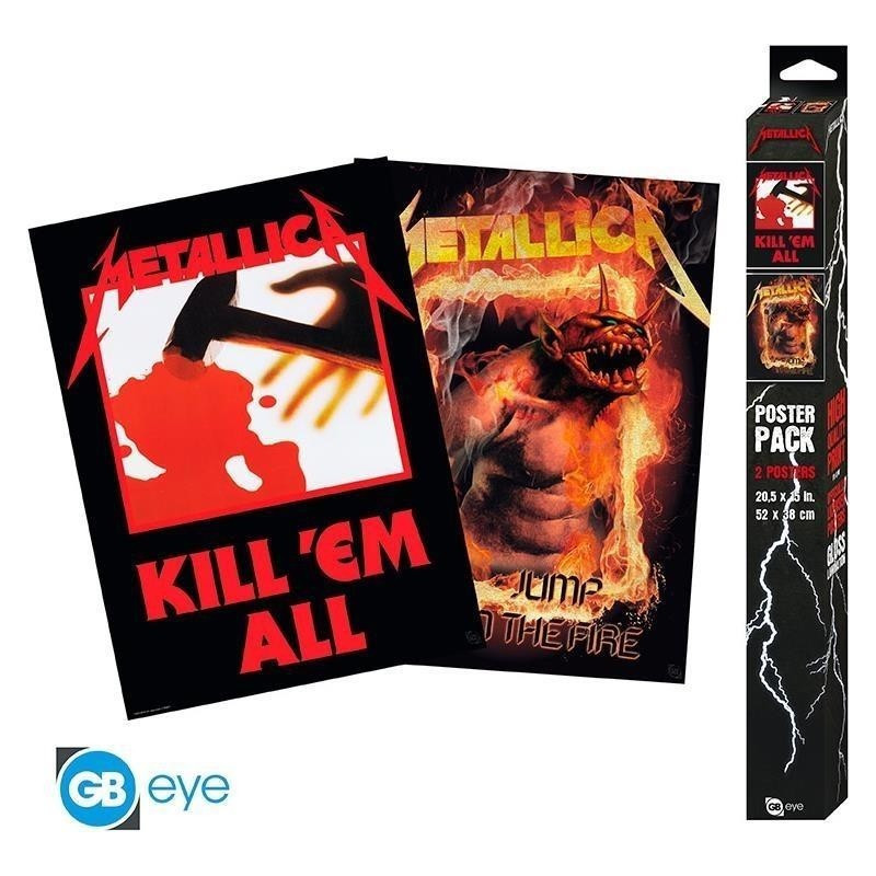 METALLICA: GB EYE - KILL'EM ALL/FIRE GUY (SET 2 POSTER 52X38)