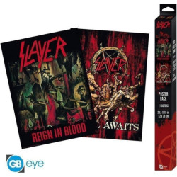 SLAYER: GB EYE - REIGN IN BLOOD/HELL AWAITS (SET 2 CHIBI POSTERS 52X38 CM)