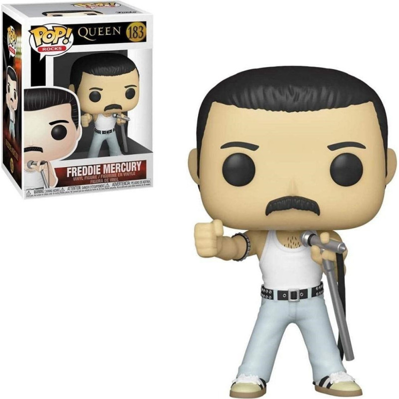 QUEEN: FUNKO POP! ROCKS - FREDDIE MERCURY (VINYL FIGURE 183)