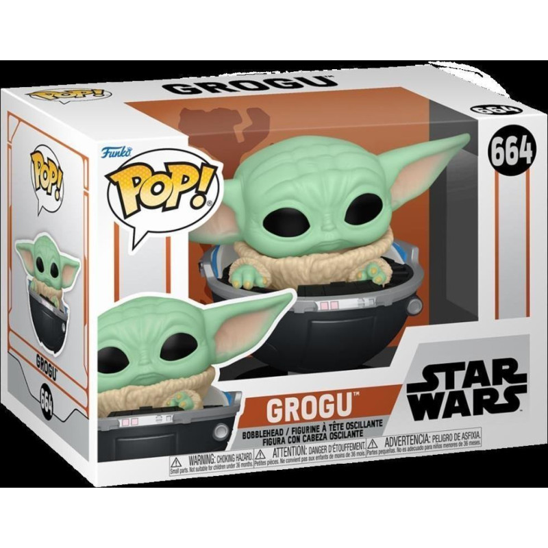 STAR WARS: FUNKO POP! - THE MANDALORIAN S9 - GROGU W/PRAMA (VINYL FIGURE 664)