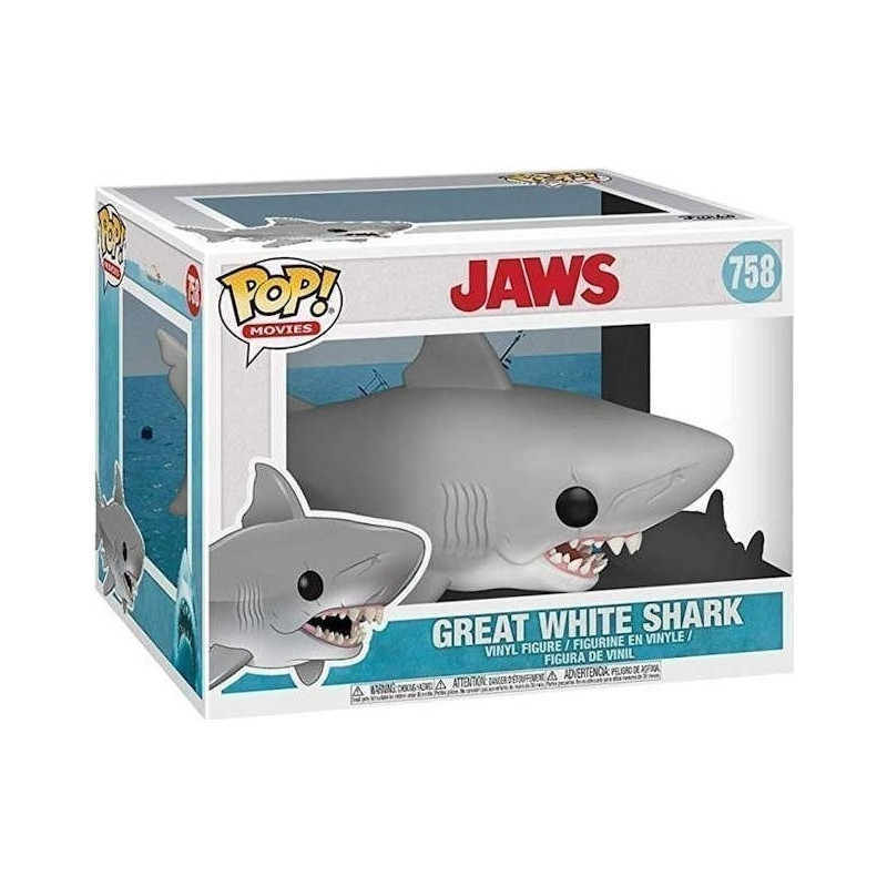 JAWS: FUNKO POP! MOVIES - GREAT WHITE SHARK (6") (VINYL FIGURE 758)