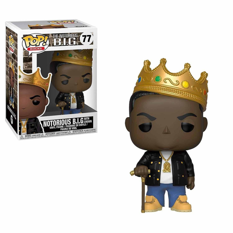NOTORIOUS B.I.G. (THE): FUNKO POP! ROCKS - NOTORIOUS B.I.G. WITH CROWN (VINYL FIGURE 77)