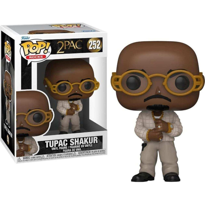 TUPAC:FUNKO POP!ROCKS - 2PAC - TUPAC SHAKUR (VINYL FIGURE 252)