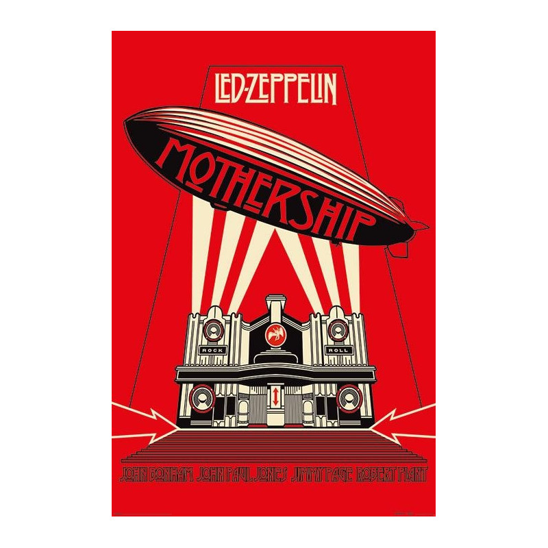 LED ZEPPELIN: PYRAMID - MOTHERSHIP RED (POSTER MAXI 61X91,5 CM)