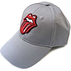 THE ROLLING STONES UNISEX BASEBALL CAP:CLASSIC TONGUE (GREY)