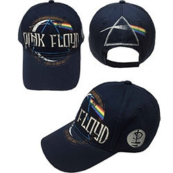 PINK FLOYD UNISEX BASEBALL CAP:DARK SIDE OF THE MOON ALBUM DISTRESSED (NAVY)