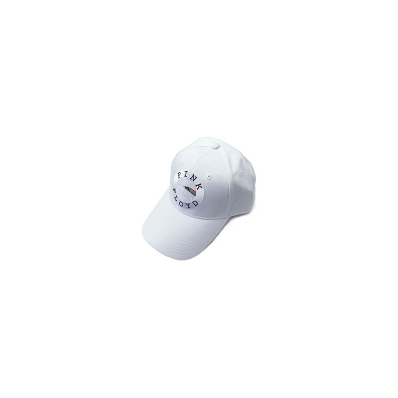 PINK FLOYD UNISEX BASEBALL CAP:CIRCLE LOGO (WHITE)