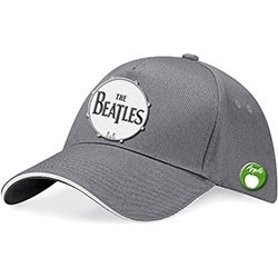 THE BEATLES UNISEX BASEBALL CAP:DRUM (GREY)