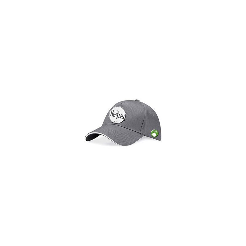 THE BEATLES UNISEX BASEBALL CAP:DRUM (GREY)