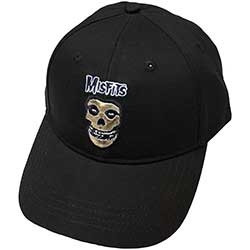 MISFITS UNISEX BASEBALL CAP:LOGO & GOLD FIEND