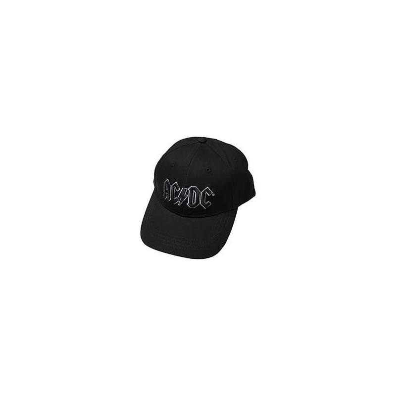 AC/DC UNISEX BASEBALL CAP:BLACK LOGO