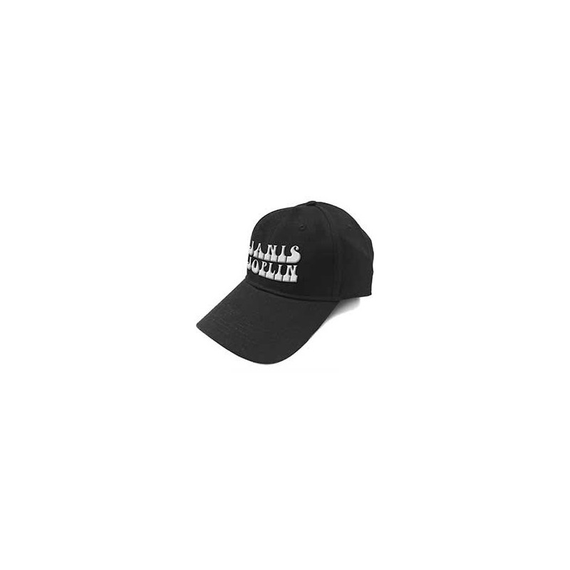 JANIS JOPLIN UNISEX BASEBALL CAP:WHITE LOGO