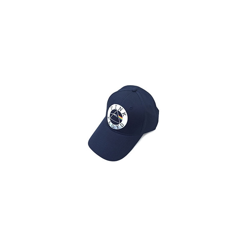 PINK FLOYD UNISEX BASEBALL CAP:CIRCLE LOGO (NAVY BLUE)