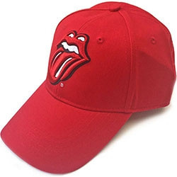 THE ROLLING STONES UNISEX BASEBALL CAP:CLASSIC TONGUE (RED)