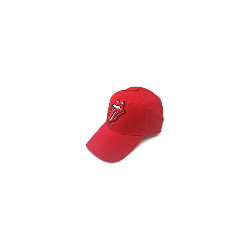 THE ROLLING STONES UNISEX BASEBALL CAP:CLASSIC TONGUE (RED)
