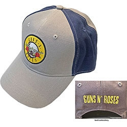 GUNS N'ROSES UNISEX BASEBALL CAP:CIRCLE LOGO (2 TONE)