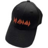 DEF LEPPARD UNISEX BASEBALL CAP:TEXT LOGO