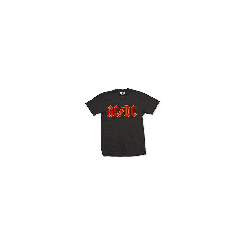 AC/DC T-SHIRT  XL BLACK UNISEX  LOGO