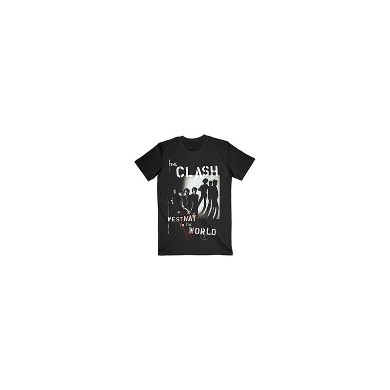 CLASH THE T-SHIRT  M UNISEX BLACK  WESTWAY TO THE WORLD