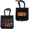 KISS COTTON TOTE BAG:FACES & LOGO (BACK PRINT)