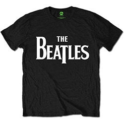 THE BEATLES UNISEX TEE: DROP T LOGO (RETAIL PACK) (MEDIUM)